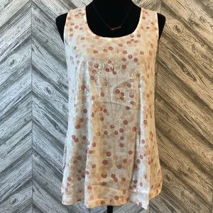 AGNES & DORA Essential Sequin Tank, size Small